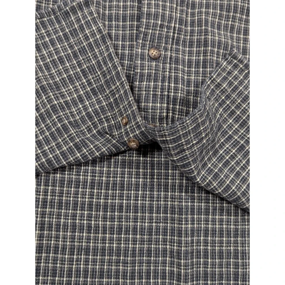 Salmon River Traders Shirt Men's XL Check Short Sleeve‎ Button Down 100% Cotton